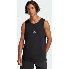 adidas Herren Essentials Small Logo Tanktop JE8986 - black/white M