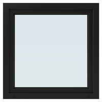 Solid Elements Kunststofffenster Basic  (100 x 100 cm, DIN Anschlag: Links, Außen: Anthrazit, Innen: Weiß) + BAUHAUS Garantie 5 Jahre