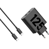 Motorola TurboPower 125W Charger USB-PD 3.0 GaNFast + USB-C Kabel