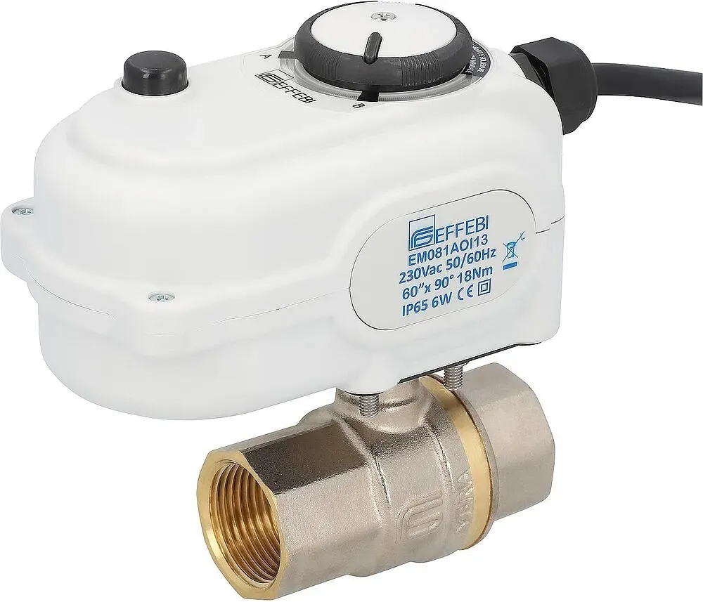 Motorisch gesteuerter Kugelhahn Lybra 230 V AC, 1 1/4''