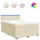 vidaXL Boxspringbett 160 x 200 cm Weiß