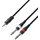 Adam Hall Cables Y-Kabel 2 x Klinke TS auf Miniklinke TRS 6,0m (0600)