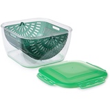 Genius Nicer Dicer Chef 3-in-1 Siebschüssel Set 3-tlg | Direkt in das Sieb schneiden, waschen und einfach abgießen | Perfektes Zubehör zu Ihrem Nicer Dicer Chef