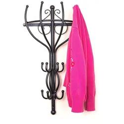 DanDiBo Garderobe Kleiderständer Vienno Halbrund 66 cm Wandgarderobe Kleiderhaken Haken