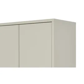 Forte Mehrzweckschrank 74,3 x 192 x 34,8 cm Beige
