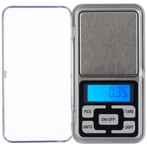 Relaxdays 2 x Digitale Feinwaage Mini Schwarz,Silber,Transparent