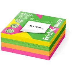 Haftnotizen 75x75mm 400 Blatt wiederablösbar selbstklebend Langlebige Notizzettel Klebezettel Buntes Post It Set Mix Bunt Neon