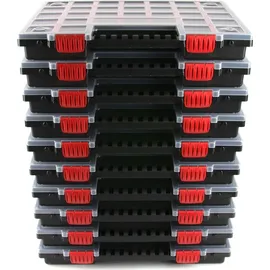 Prosperplast Sortierbox Set 10-tlg. Kunststoff 39,9 x 30,3 x 5 cm