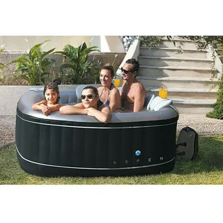 NETSPA Whirlpool, schwarz Metall, Kunststoff, 168x70 cm, Freizeit, Pools und Wasserspaß, Whirlpools