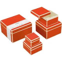 Die Kante Geschenkkartons orangefarben 5 St.