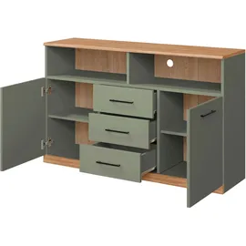 OTTO home Sideboard Ribe 130 x 80 x 35 cm Grün