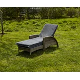 Sansibar Liegenauflage 75 x 200 cm Grau