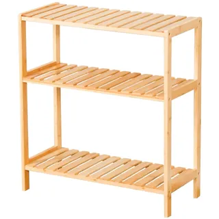 Floordirekt Bambus-Standregal Kansas mit 3 Etagen
