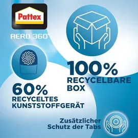 Pattex AERO 360° Neutral Tabs Nachfüllpack (4er-Pack), reduzieren Feuchtigkeit und schlechte Gerüche, Nachfülltabs für den Luftentfeuchter AER...