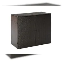 Merxx Mülltonnenabdeckung 124 x 79 x 23 cm braun