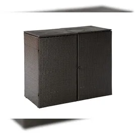 Merxx Mülltonnenabdeckung 124 x 79 x 23 cm braun