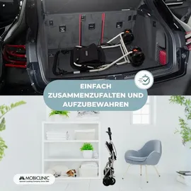 Mobiclinic Einkaufswagen mit Sitz Schwarz 21 L