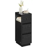 VASAGLE Nachtschrank Kailyn 2 x 30 x 40 cm Ebenholzschwarz