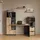 livinity® Wandregal 60 x 36 x 30 cm Anthrazit