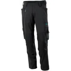 Mascot Hose mit Knietaschen, Stretchstoff Hose Größe 82C42, schwarz