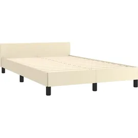 vidaXL Bettgestell 120 x 200 cm Weiß