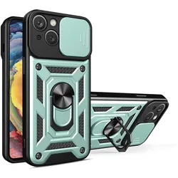 Hülle Handy Schutz für Apple iPhone 15 Plus Kamera Case Cover Tasche Etui Bumper
