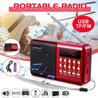 Mini Küchenradio Lautsprecher Akku Box Musikbox FM Radio MP3 Player USB SD Aux
