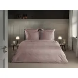 Heckett and Lane Bettwäsche Banda, Mako-Satin, 3 teilig, hochwertiges Mako-Satin, Streifen Satin, Bettwäsche ab 135x200 cm. rosa