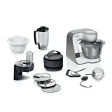 Bosch MUM5XW34 Serie 4, MUM 5 Küchenmaschine Weiß/Champagne (Rührschüsselkapazität: 3,9 l, 1000 Watt)