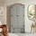CARO-Möbel Drehtürenschrank Ramon 100 x 179 x 57 cm Grau