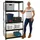 Proregal Schwerlastregal Tiger HxBxT 180 x 90 x 60 cm Fachlast 265 kg 5-Ebenen Schwarz