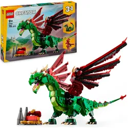 LEGO® Konstruktionsspielsteine »Grüner Drache (31161), LEGO Creator«, (715 St.), Made in Europe LEGO® bunt