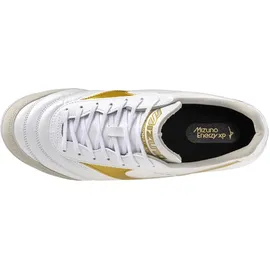 Mizuno Morelia Sala Elite TF Herren Weiß/Football Gold/Galaxy Silver 45