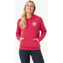 super.natural Damen Little Heartwood Hoodie (Größe XS, pink)