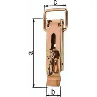 GAH Alberts Gah Kistenverschluss H.93mm B.30mm STA galv.verz.d.pass.