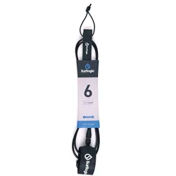 Surflogic Leash Aircomp Surfleash Wellenreiten Sup Wing Leine, Leash Längen: 6', Farbe: black