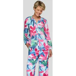 Klassische Bluse RABE "Bluse", Damen, Gr. 44, pink, 100%Viskose, gemustert, feminin, bequem, 3/4-Ärmel, Blusen