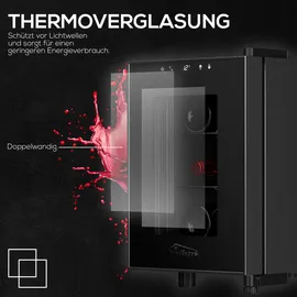 Tronitechnik TroniTechnik® Weinkühlschrank Montpellier, Getränkekühlschrank, 17 Liter, 6 Flaschen