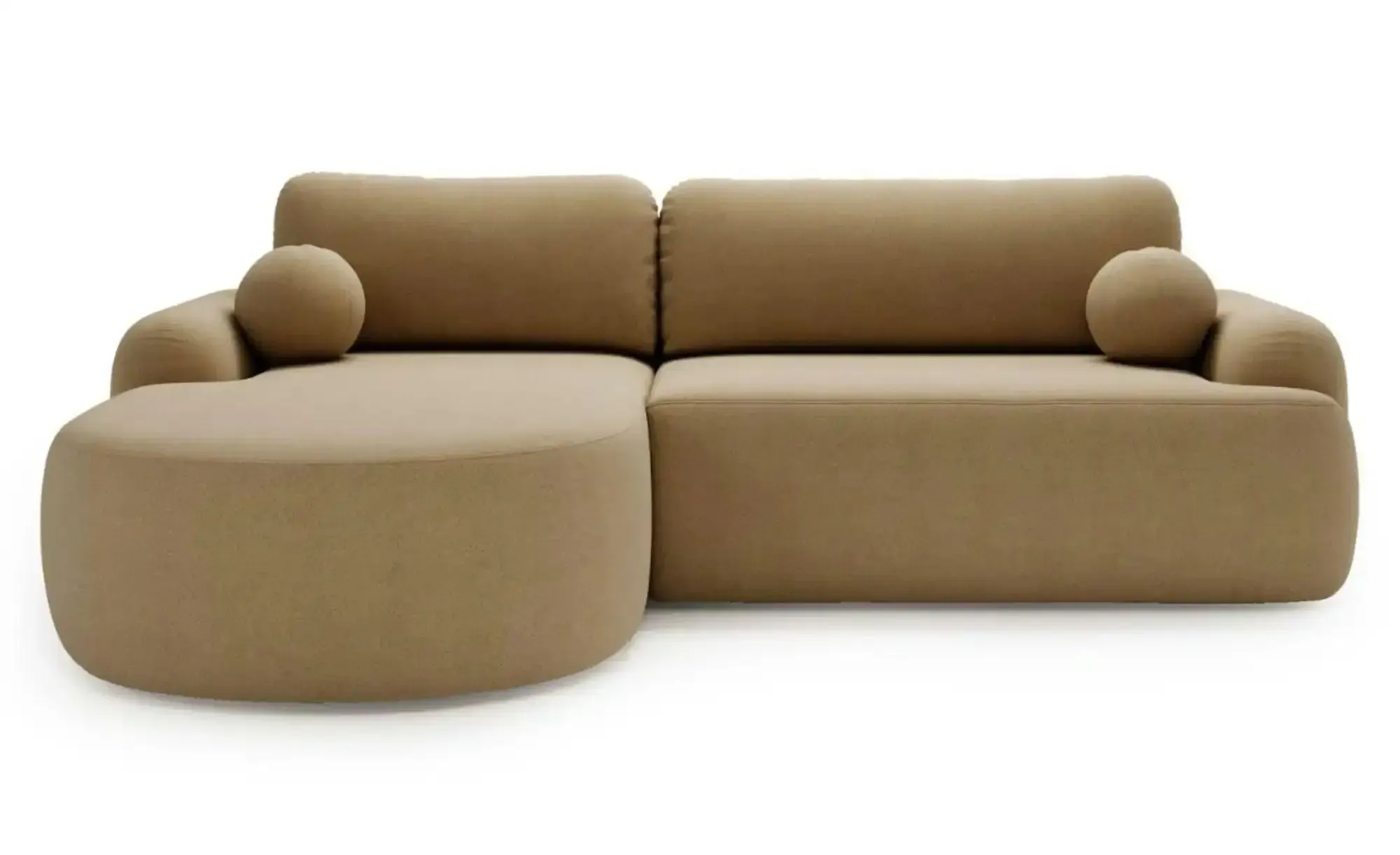 GrainGold Ecksofa  Aurio , braun , Maße (cm): B: 261 H: 91