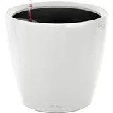 LECHUZA Classico LS 35 Komplettset Ø 35 x 33 cm weiß hochglanz