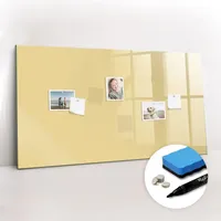 Tulup Magnettafel, Creme, Glas, 120x0.4x60 cm, Dekoration, Magnettafeln &