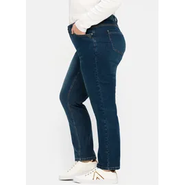sheego Stretch-Jeans in dark blue denim | Gr.: 54