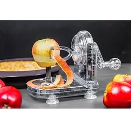 LURCH Apfelschäler mit Handkurbel grau