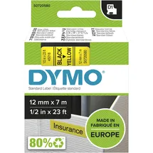 Dymo Original DirectLabel-Etiketten schwarz auf gelb 45018