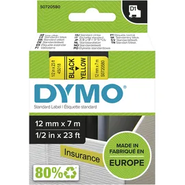 Dymo Original DirectLabel-Etiketten schwarz auf gelb 45018