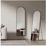 EMKE Standspiegel Bogen Standspiegel Ganzkörperspiegel mit Rahmen aus Aluminiumlegierung, für Wohn-,Schlaf-, Aufenthalt und Ankleidezimmer schwarz 40 cm x 140 cm