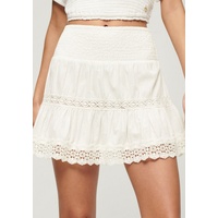 Superdry Sommerrock »IBIZA LACE MIX MINI SKIRT«, Gr. M, Off white) , 36575644-M