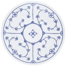 Kahla 453401A75019H Blau Saks Frühstücksteller 19 cm | Abendbrotteller mit Strohblumenmuster aus Porzellan