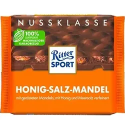 Ritter SPORT Honig-Salz-Mandel Schokolade 100,0 g