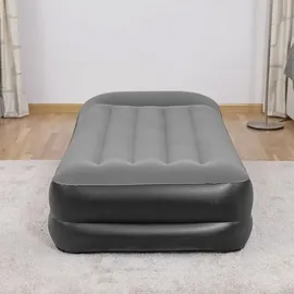 BESTWAY Velours-Single-Gästebett 97 x 191 cm - Schwarz